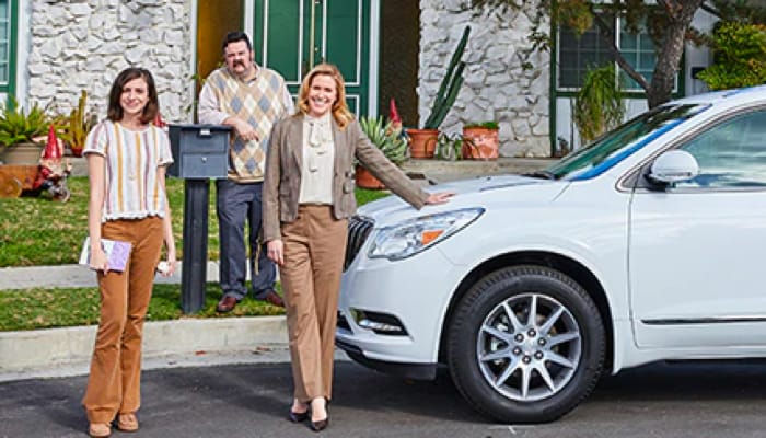 family with a Buick SUV